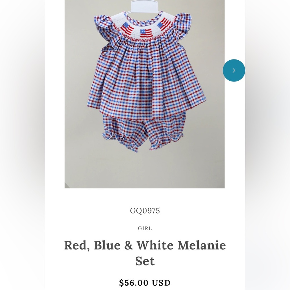 Charming Little One- Girl’s Melanie Set- 4T